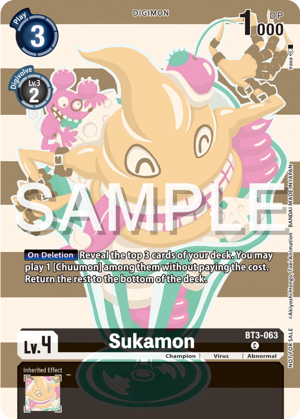 Sukamon [BT3-063] (Digimon Illustration Competition Pack 2023) [Release Special Booster Promos] | Black Swamp Games