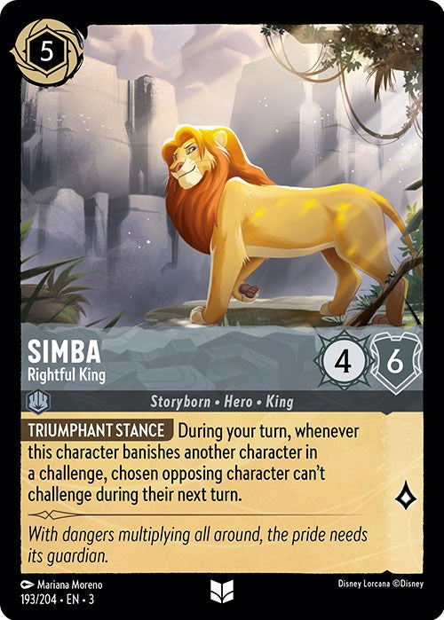 Simba - Rightful King (193/204) [Into the Inklands] | Black Swamp Games
