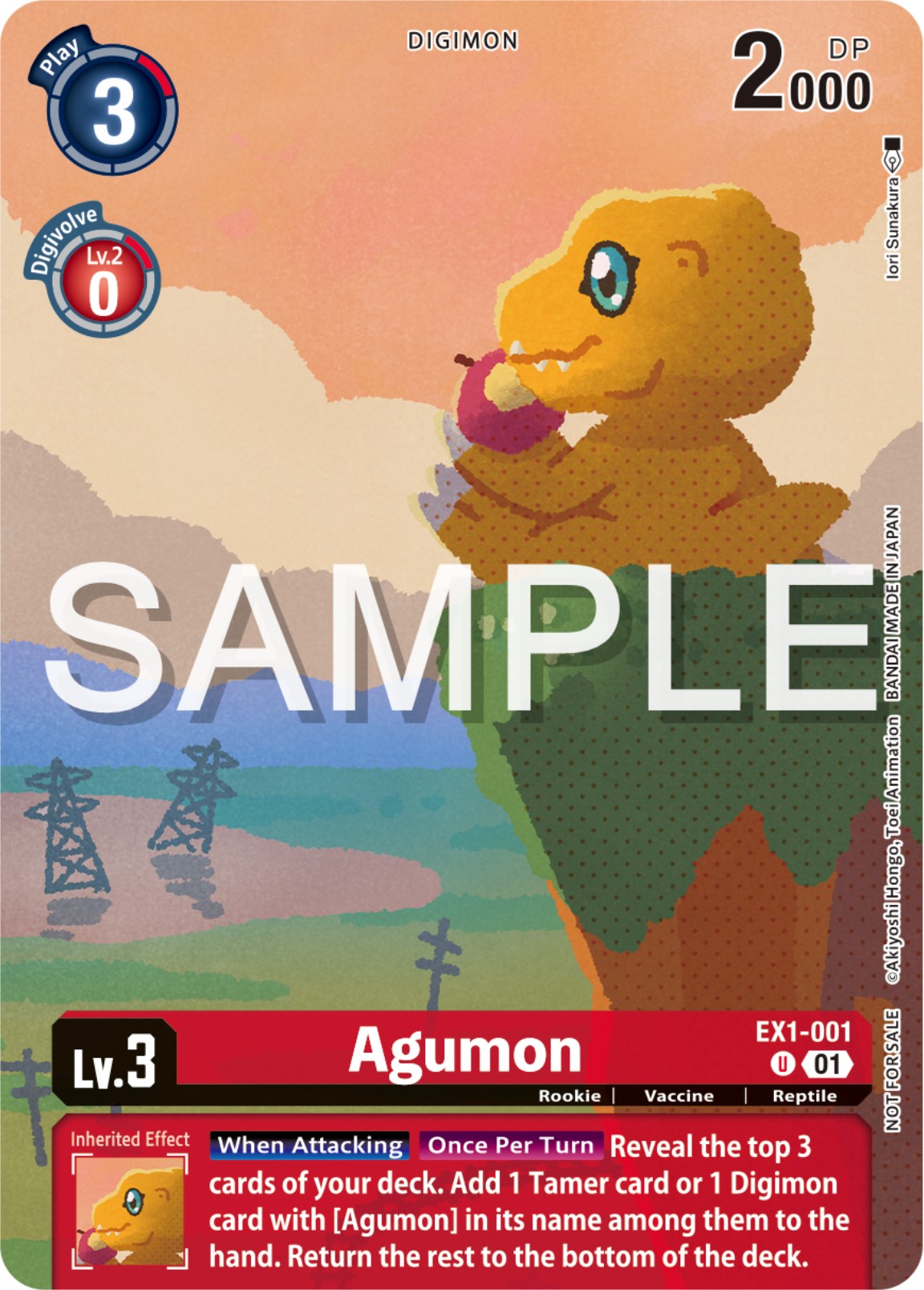 Agumon [EX1-001] (Digimon Illustration Competition Pack 2023) [Classic Collection Promos] | Black Swamp Games