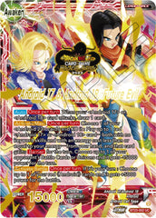 Android 17 & Android 18 // Android 17 & Android 18, Future Evil (2023 Worlds ZENKAI 06 Leader Set) (BT23-002) [Tournament Promotion Cards] | Black Swamp Games