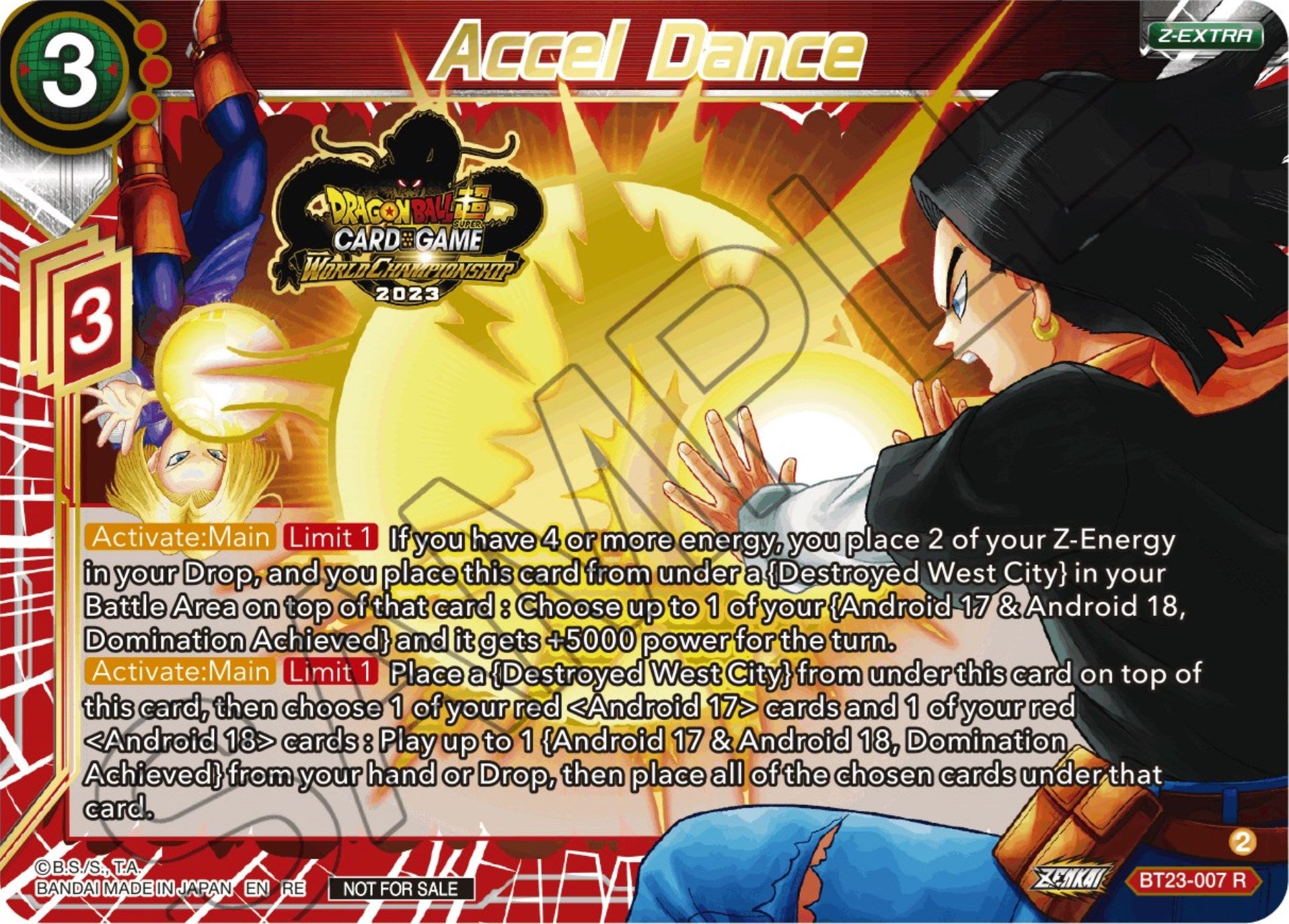 Accel Dance (2023 World Championship Z-Extra Card Set) (BT23-007) [Tournament Promotion Cards] | Black Swamp Games