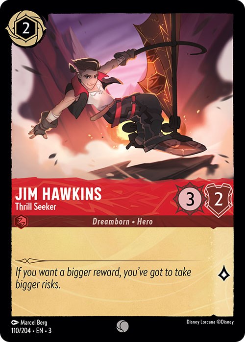 Jim Hawkins - Thrill Seeker (110/204) [Into the Inklands] | Black Swamp Games