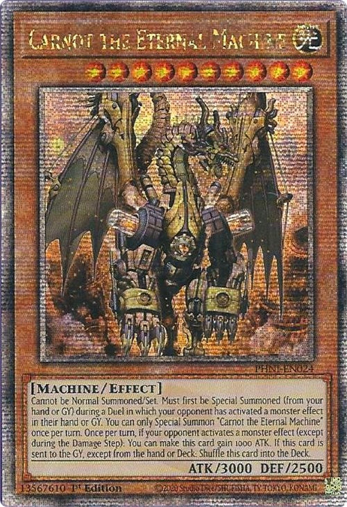 Carnot the Eternal Machine [PHNI-EN024] Quarter Century Secret Rare | Black Swamp Games