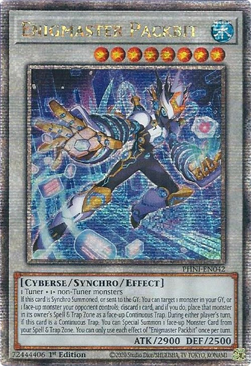 Enigmaster Packbit [PHNI-EN042] Quarter Century Secret Rare | Black Swamp Games