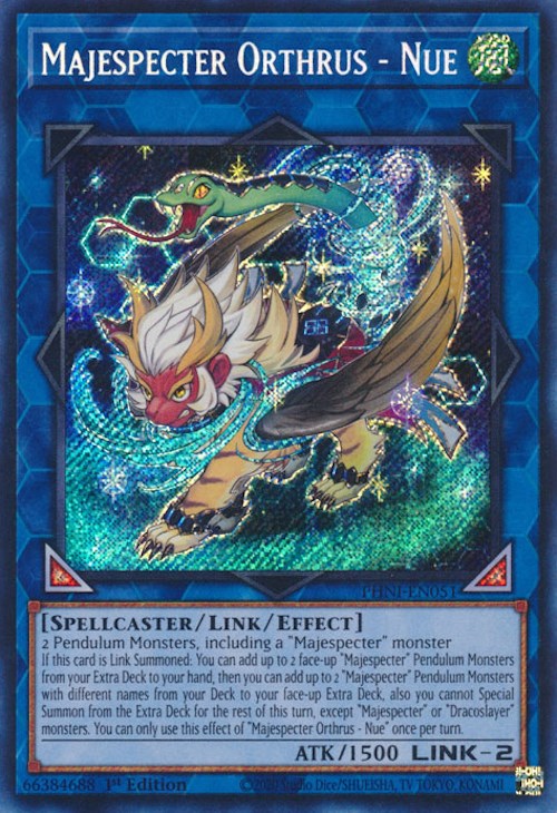 Majespecter Orthrus - Nue [PHNI-EN051] Secret Rare | Black Swamp Games