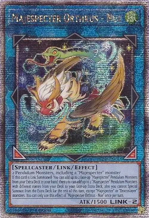 Majespecter Orthrus - Nue [PHNI-EN051] Quarter Century Secret Rare | Black Swamp Games