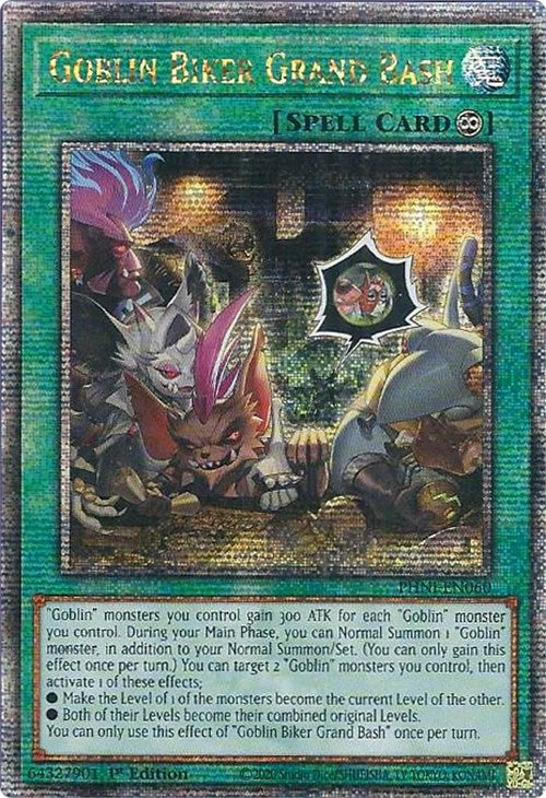 Goblin Biker Grand Bash [PHNI-EN060] Quarter Century Secret Rare | Black Swamp Games