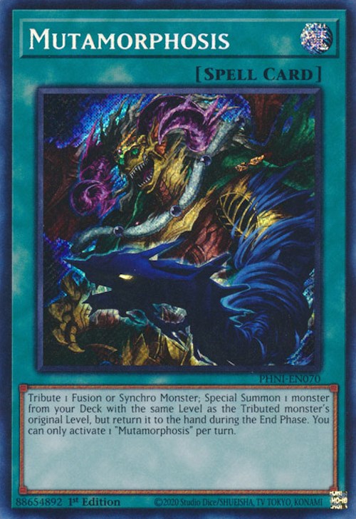 Mutamorphosis [PHNI-EN070] Secret Rare | Black Swamp Games