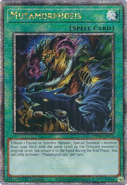 Mutamorphosis [PHNI-EN070] Quarter Century Secret Rare | Black Swamp Games