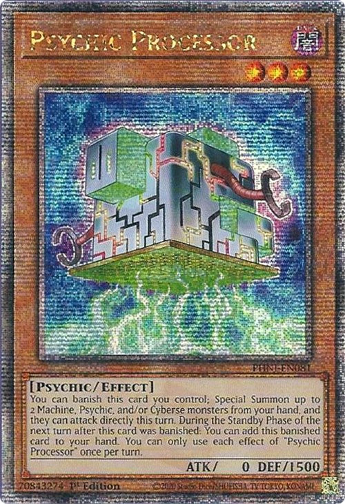 Psychic Processor [PHNI-EN081] Quarter Century Secret Rare | Black Swamp Games