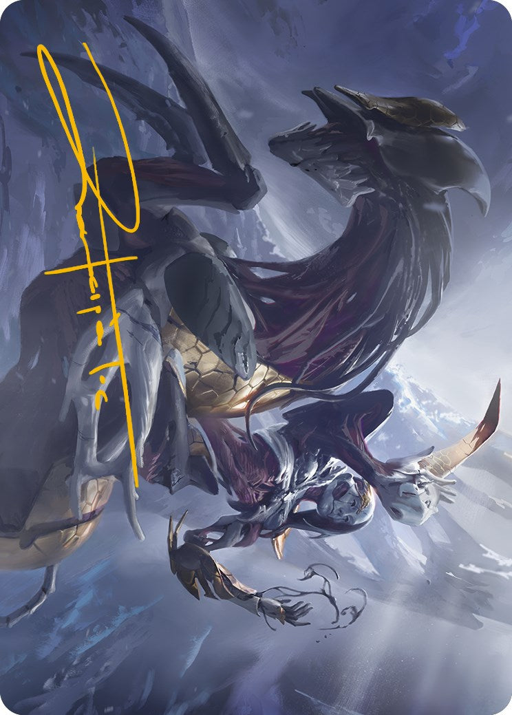 Ria Ivor, Bane of Bladehold Art Card (Gold-Stamped Signature) [Phyrexia: All Will Be One Art Series] | Black Swamp Games