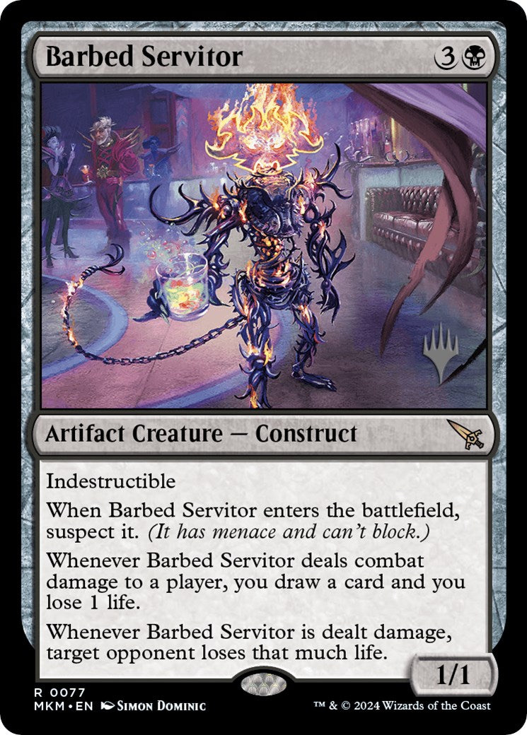 Barbed Servitor (Promo Pack) [Murders at Karlov Manor Promos] | Black Swamp Games