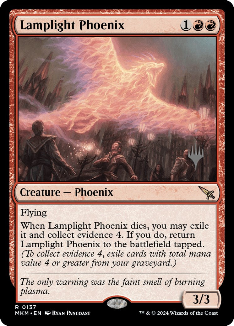 Lamplight Phoenix (Promo Pack) [Murders at Karlov Manor Promos] | Black Swamp Games