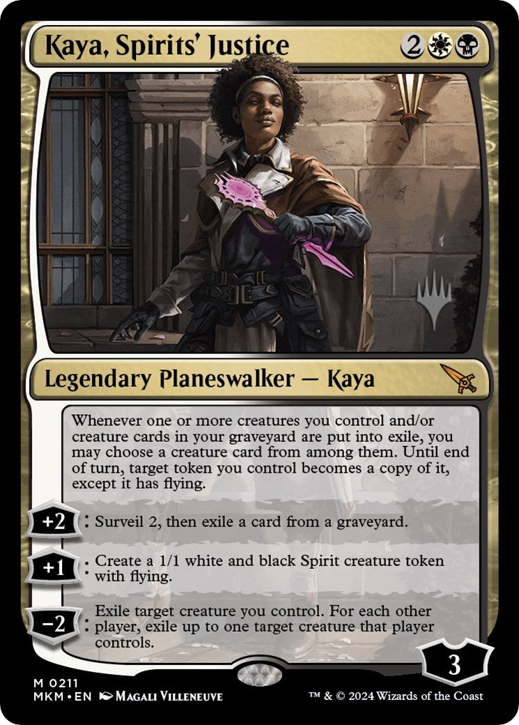 Kaya, Spirits' Justice (Promo Pack) [Murders at Karlov Manor Promos] | Black Swamp Games