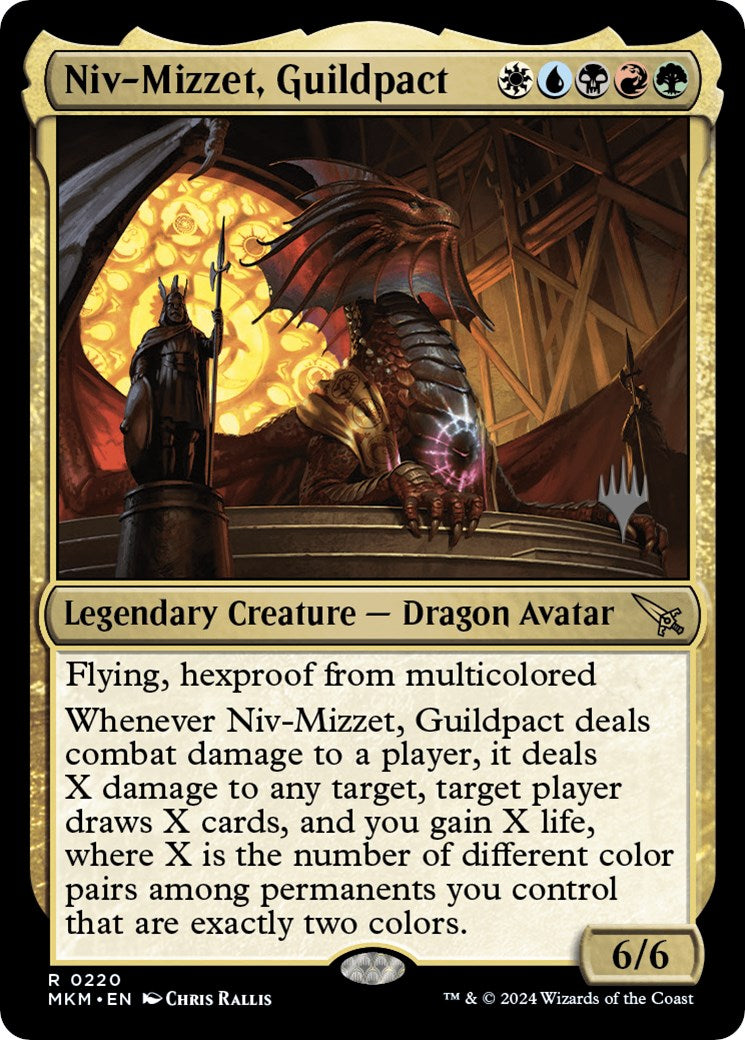 Niv-Mizzet, Guildpact (Promo Pack) [Murders at Karlov Manor Promos] | Black Swamp Games