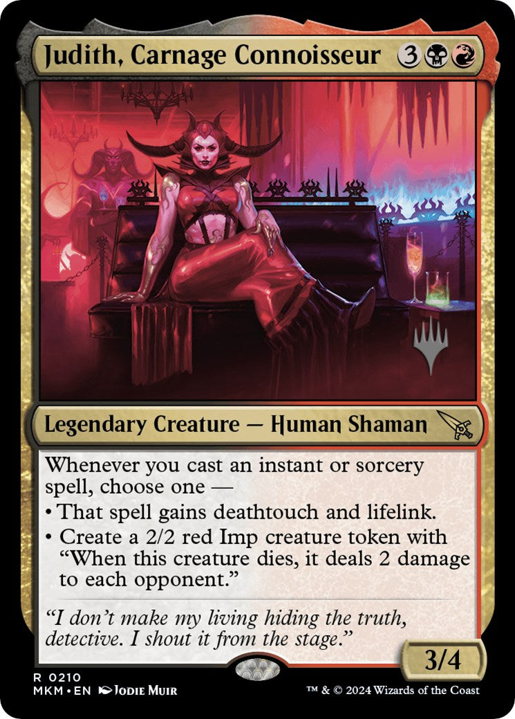 Judith, Carnage Connoisseur (Promo Pack) [Murders at Karlov Manor Promos] | Black Swamp Games