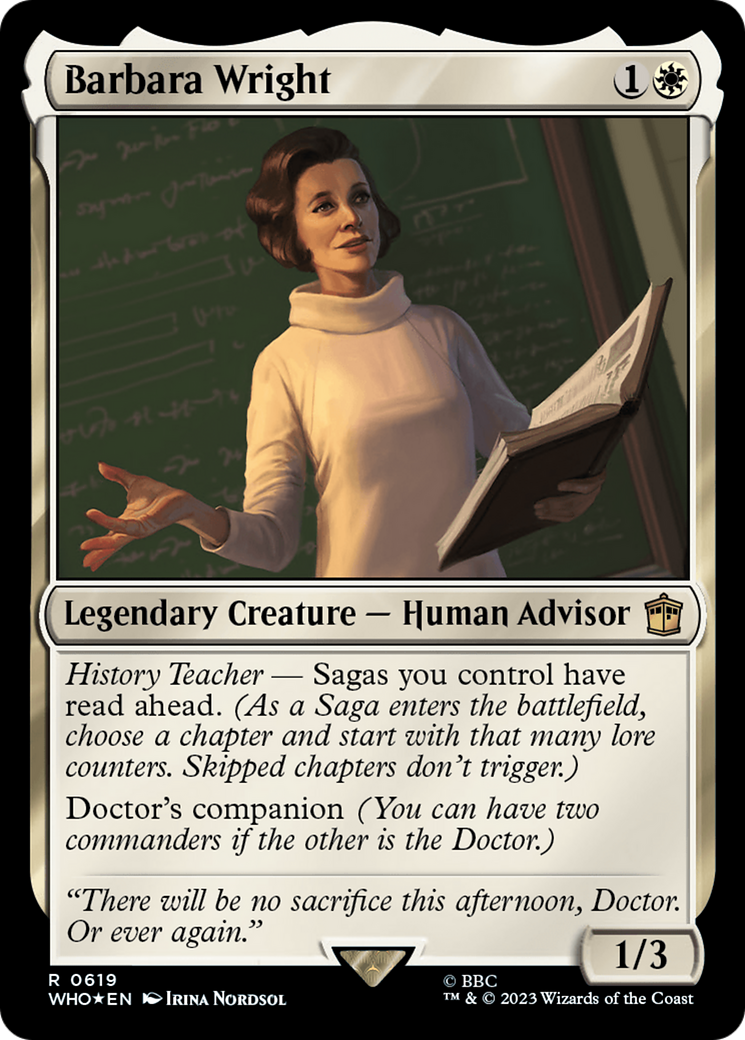 Barbara Wright (Surge Foil) [Doctor Who] | Black Swamp Games