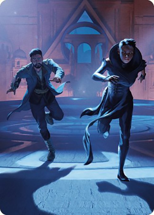 Unauthorized Exit Art Card [Murders at Karlov Manor Art Series] | Black Swamp Games