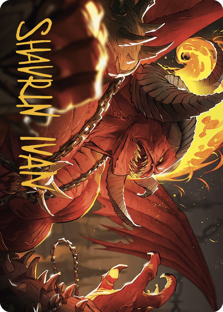 Rakdos, Patron of Chaos Art Card (45/49) (Gold-Stamped Signature) [Murders at Karlov Manor Art Series] | Black Swamp Games