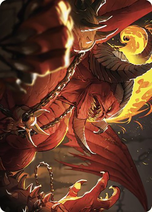 Rakdos, Patron of Chaos Art Card (45/49) [Murders at Karlov Manor Art Series] | Black Swamp Games