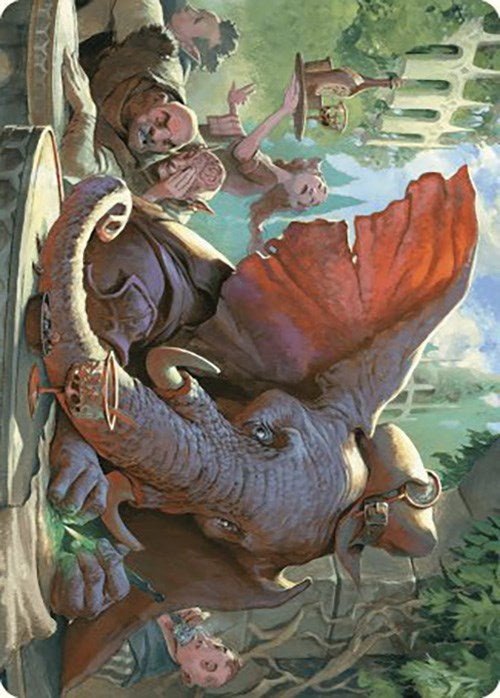 Loxodon Eavesdropper Art Card [Murders at Karlov Manor Art Series] | Black Swamp Games