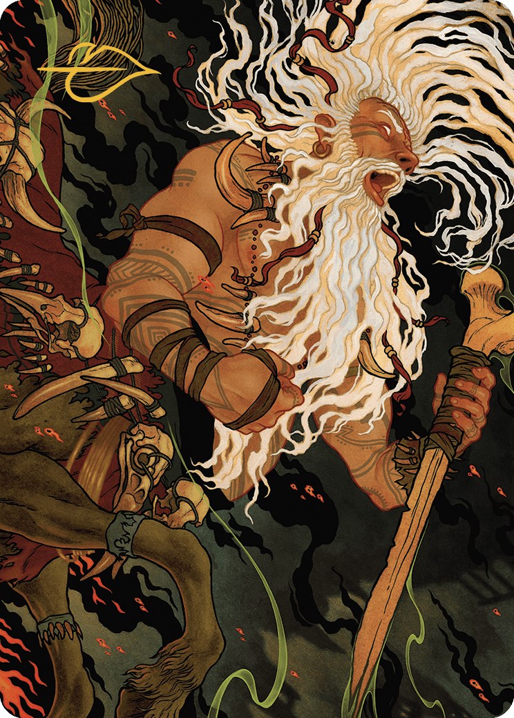 Yarus, Roar of the Old Gods Art Card (46/49) (Gold-Stamped Signature) [Murders at Karlov Manor Art Series] | Black Swamp Games