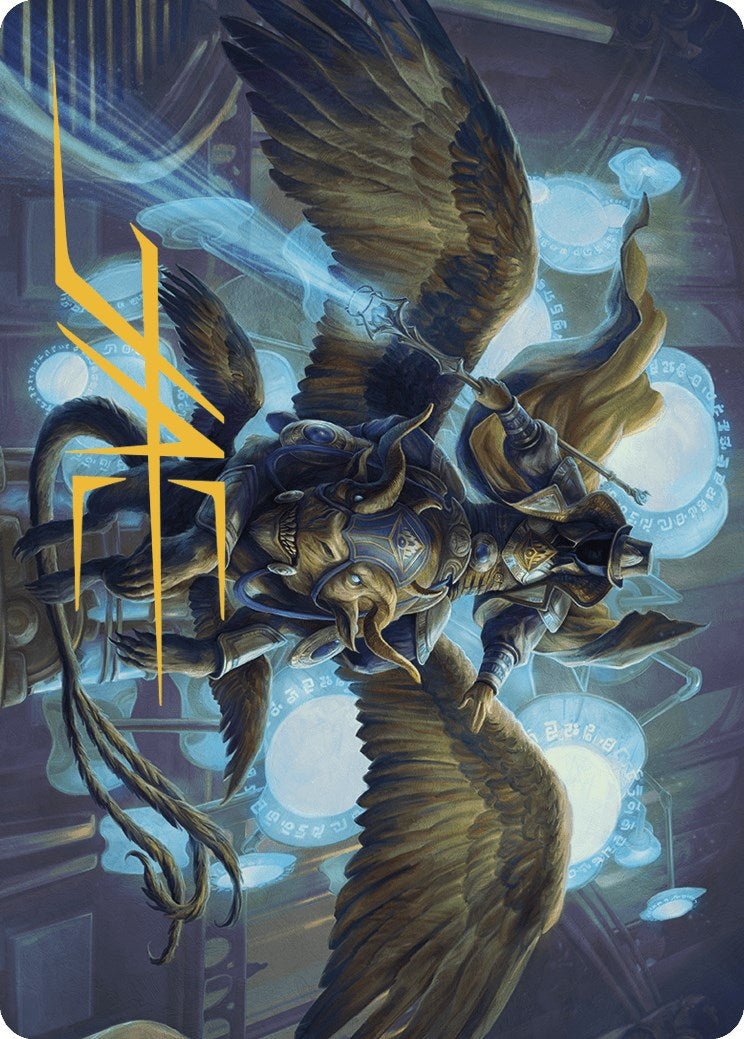 Ezrim, Agency Chief Art Card (Gold-Stamped Signature) [Murders at Karlov Manor Art Series] | Black Swamp Games