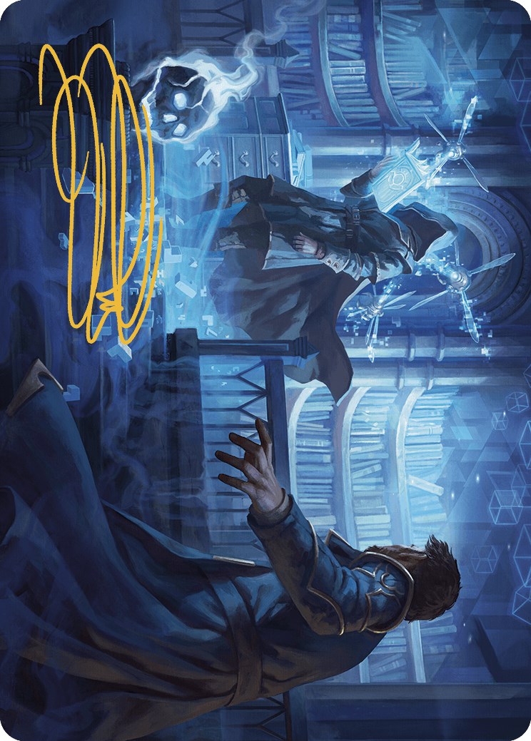 Intrude on the Mind Art Card (Gold-Stamped Signature) [Murders at Karlov Manor Art Series] | Black Swamp Games