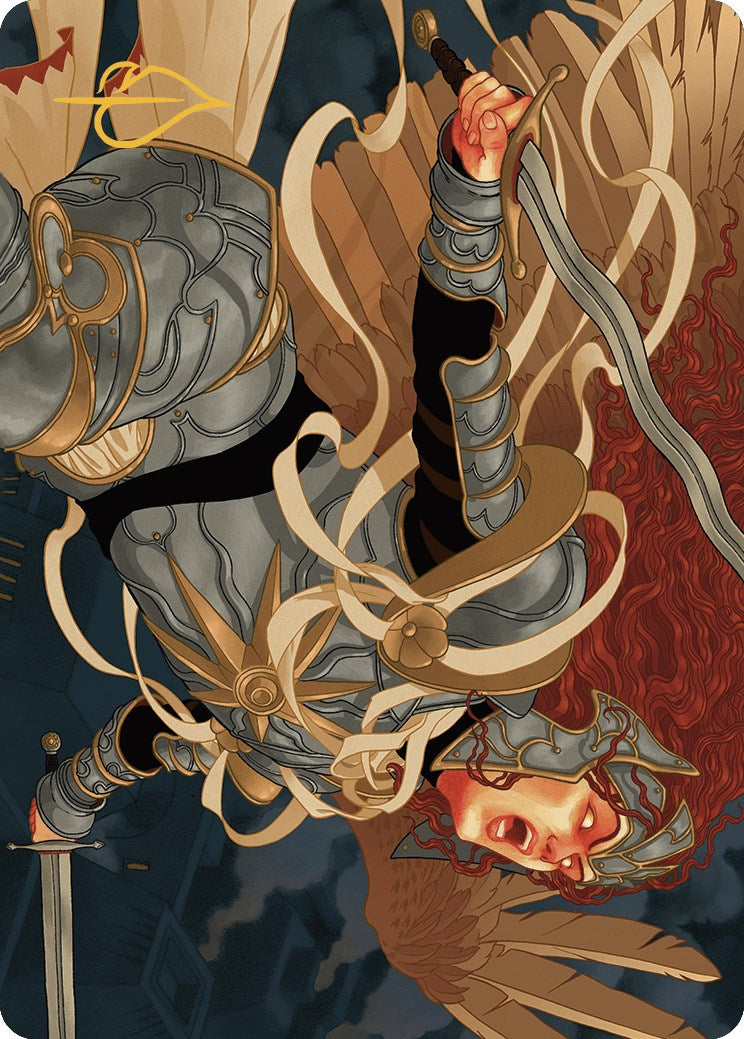 Aurelia, the Law Above Art Card (41/49) (Gold-Stamped Signature) [Murders at Karlov Manor Art Series] | Black Swamp Games