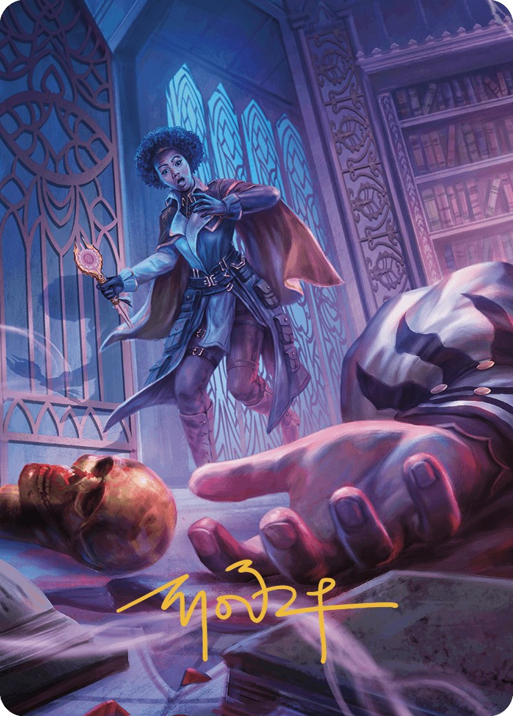 Deadly Complication Art Card (Gold-Stamped Signature) [Murders at Karlov Manor Art Series] | Black Swamp Games