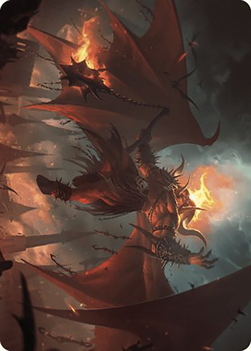 Rakdos, Patron of Chaos Art Card (22/49) [Murders at Karlov Manor Art Series] | Black Swamp Games