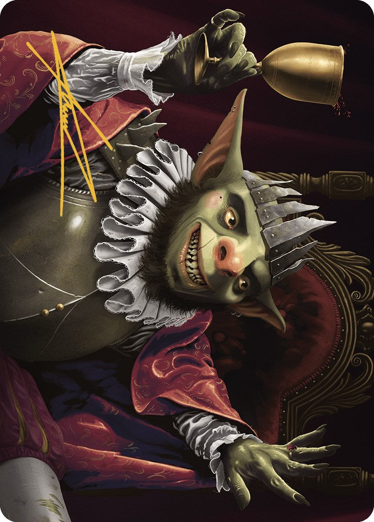 Krenko, Baron of Tin Street Art Card (Gold-Stamped Signature) [Murders at Karlov Manor Art Series] | Black Swamp Games