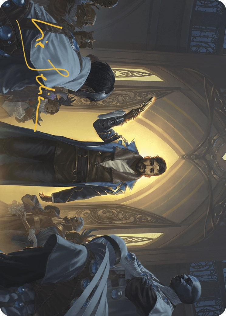 Auspicious Arrival Art Card (Gold-Stamped Signature) [Murders at Karlov Manor Art Series] | Black Swamp Games