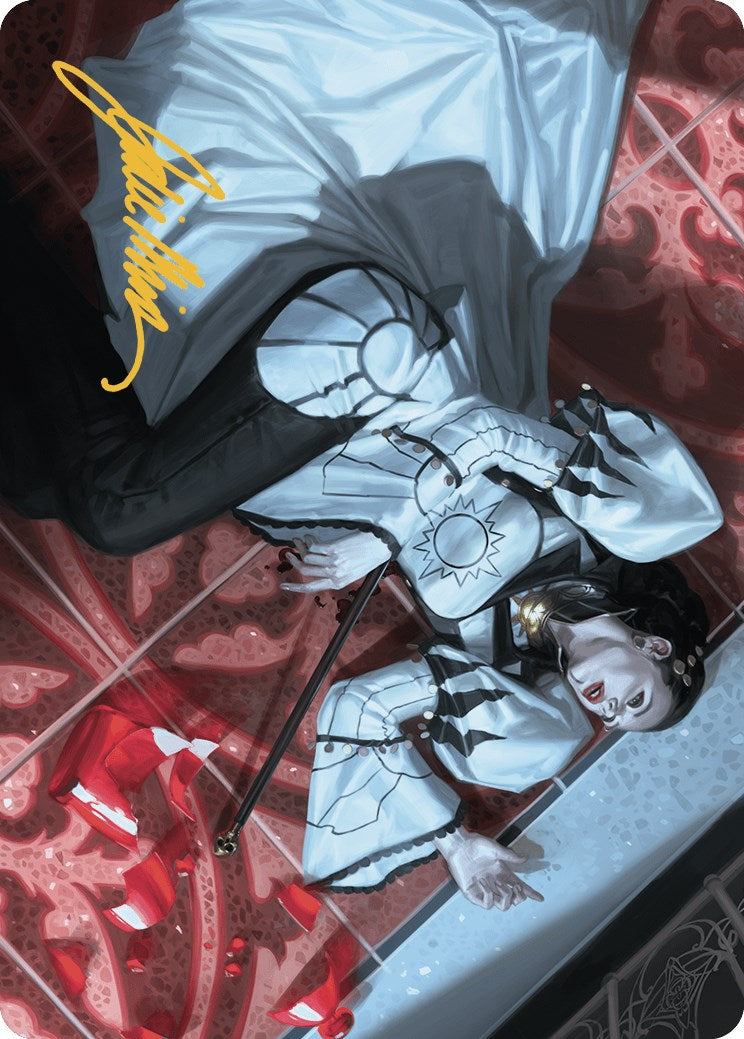 Deadly Complication Art Card (18/49) (Gold-Stamped Signature) [Murders at Karlov Manor Art Series] | Black Swamp Games