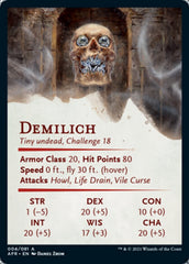 Demilich Art Card [Dungeons & Dragons: Adventures in the Forgotten Realms Art Series] | Black Swamp Games
