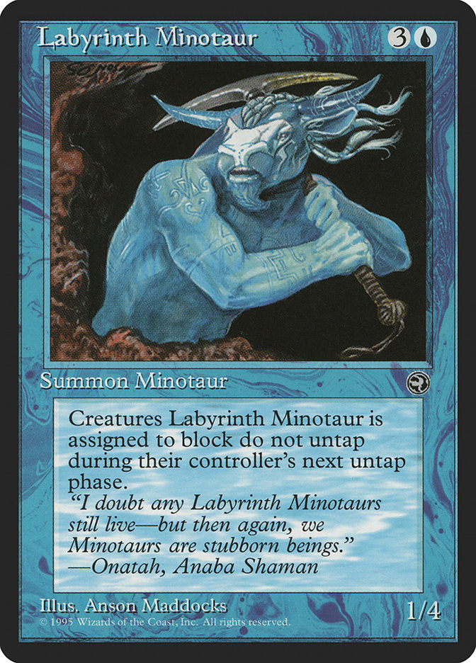Labyrinth Minotaur (Onatah Flavor Text) [Homelands] | Black Swamp Games