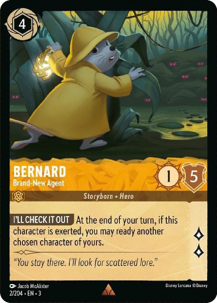 Bernard - Brand-New Agent (2/204) [Into the Inklands] | Black Swamp Games