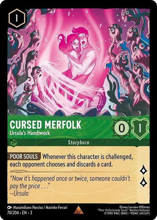 Cursed Merfolk - Ursula's Handiwork (70/204) [Into the Inklands] | Black Swamp Games