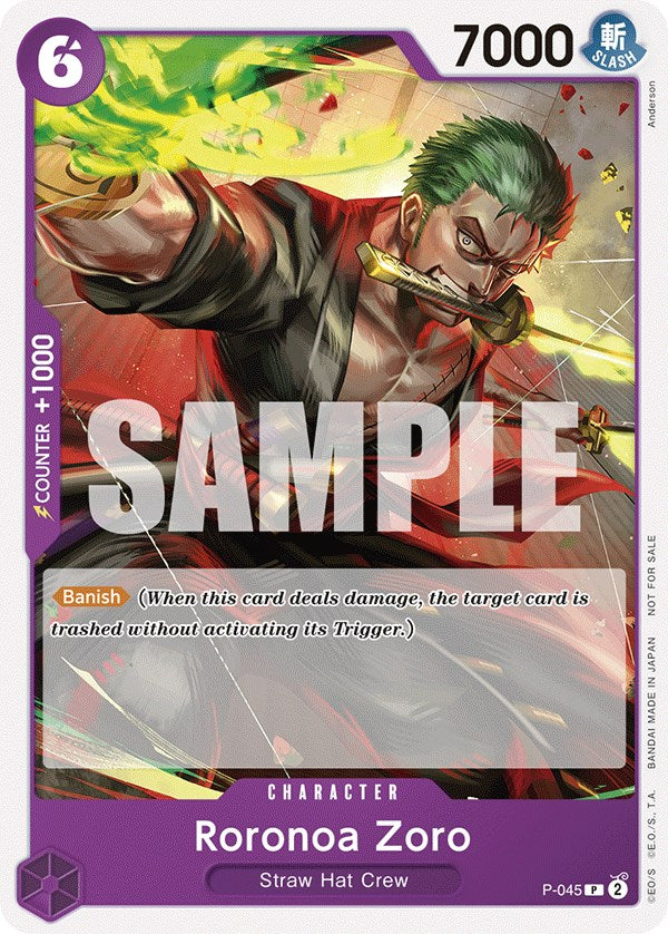 Roronoa Zoro (OP-06 Pre-Release Tournament) [Participant] [One Piece Promotion Cards] | Black Swamp Games