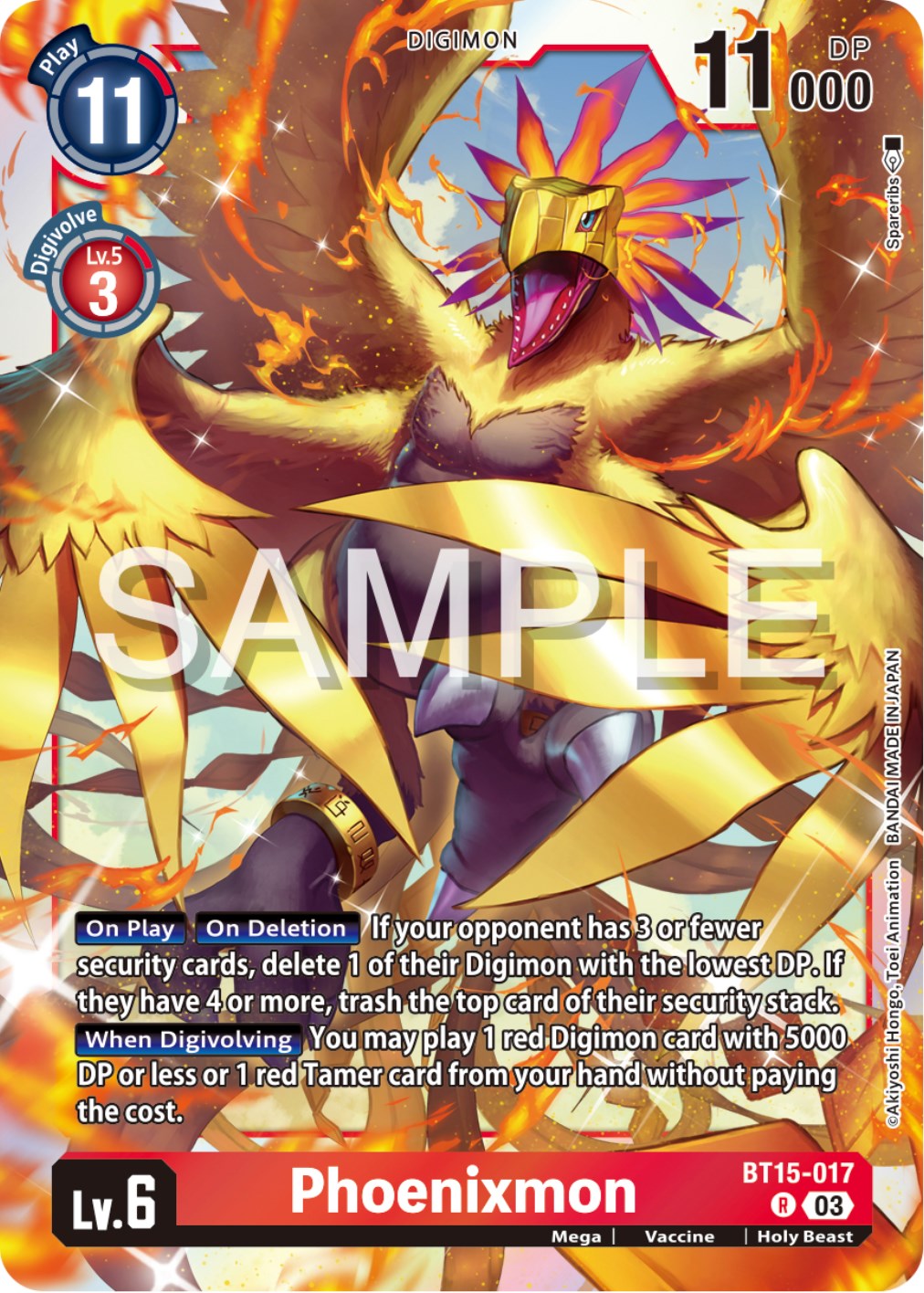 Phoenixmon [BT15-017] [Exceed Apocalypse] | Black Swamp Games