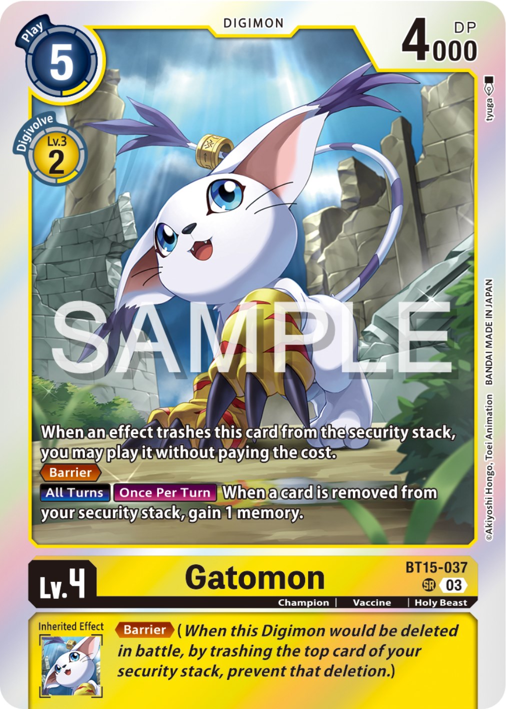 Gatomon [BT15-037] [Exceed Apocalypse] | Black Swamp Games