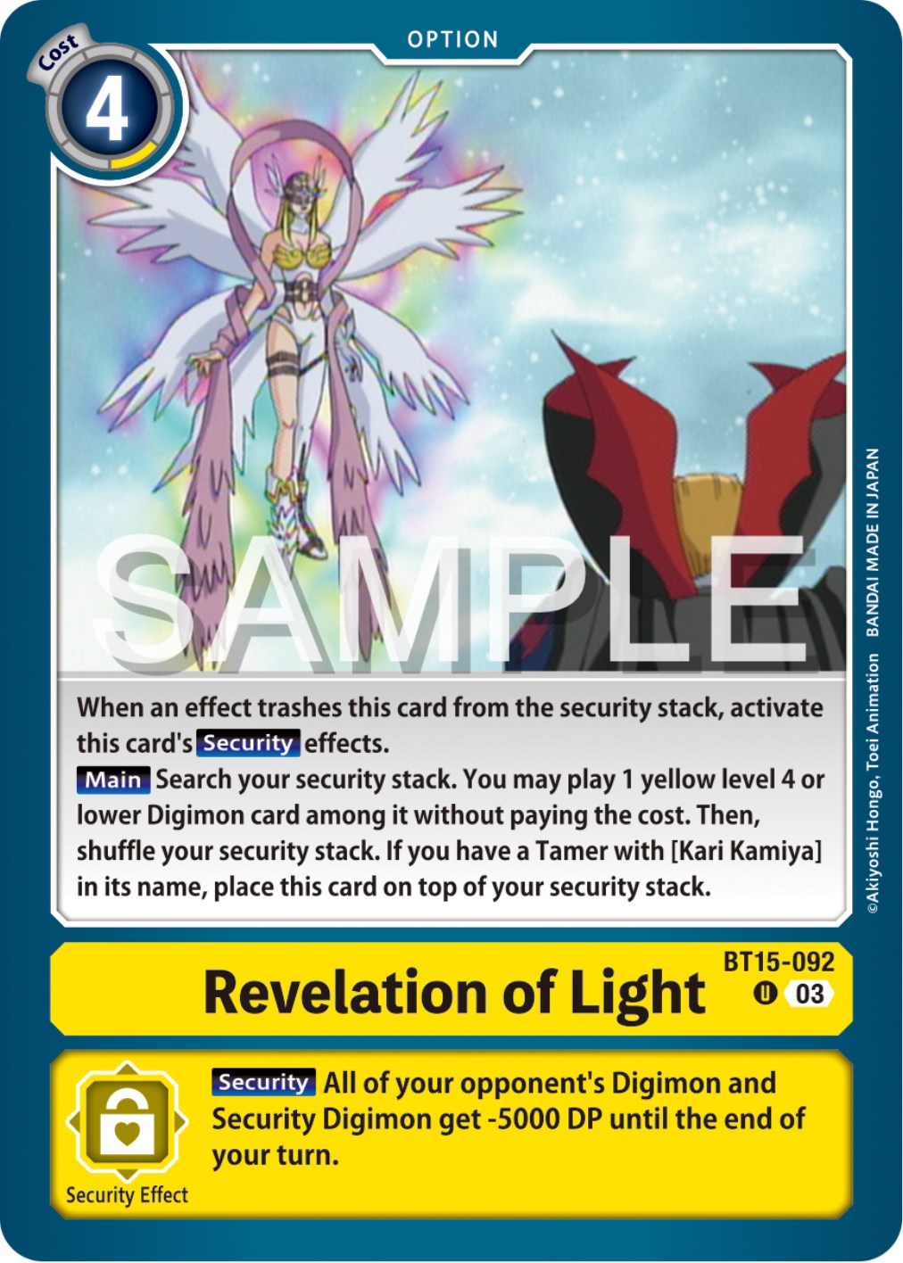 Revelation of Light [BT15-092] [Exceed Apocalypse] | Black Swamp Games