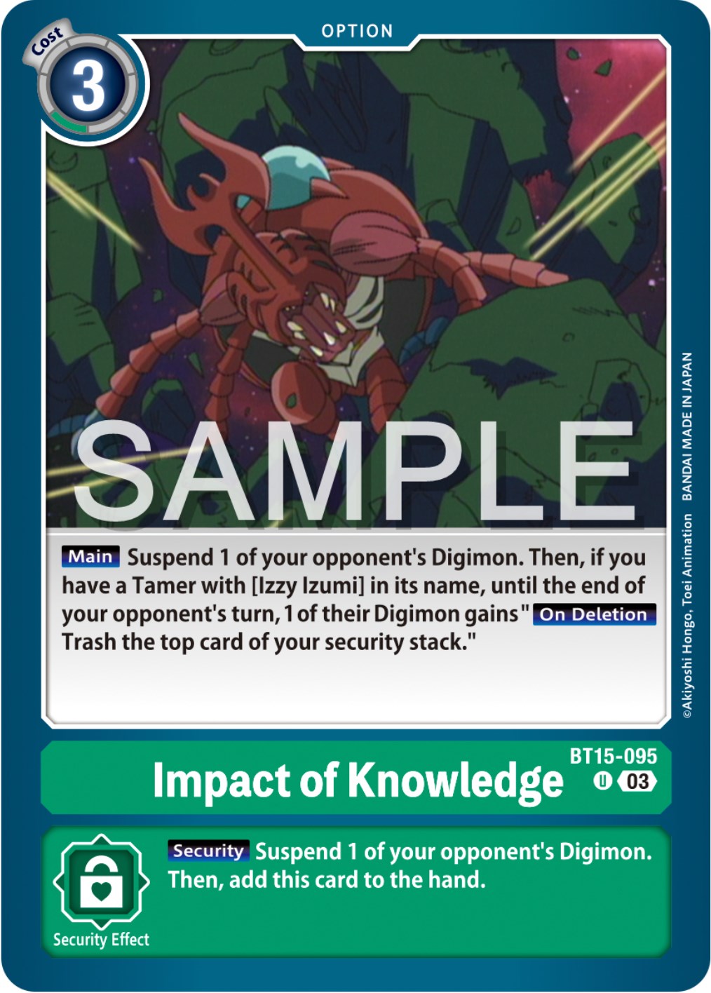 Impact of Knowledge [BT15-095] [Exceed Apocalypse] | Black Swamp Games