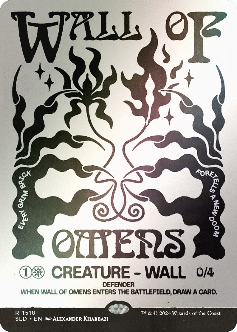 Wall of Omens (Rainbow Foil) [Secret Lair Drop Series] | Black Swamp Games