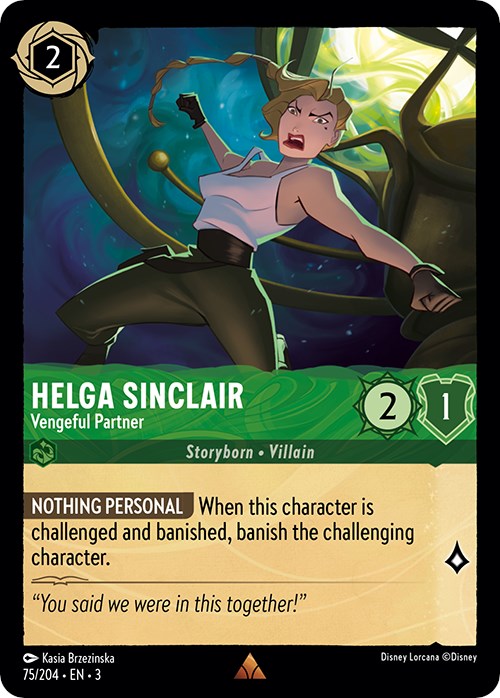 Helga Sinclair - Vengeful Partner (75/204) [Into the Inklands] | Black Swamp Games
