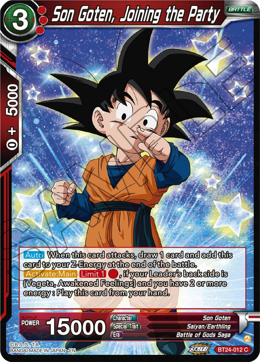 Son Goten, Joining the Party (BT24-012) [Beyond Generations] | Black Swamp Games