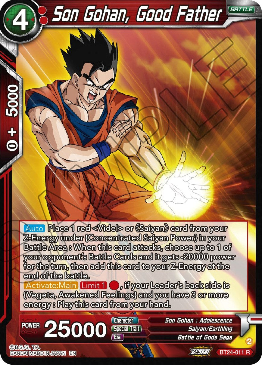 Son Gohan, Good Father (BT24-011) [Beyond Generations] | Black Swamp Games