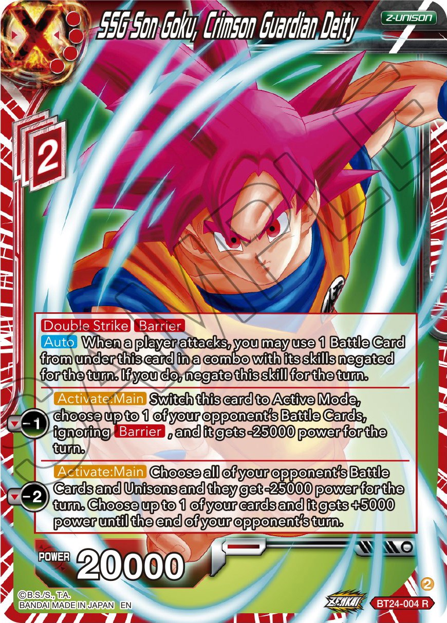 SSG Son Goku, Crimson Guardian Deity (BT24-004) [Beyond Generations] | Black Swamp Games