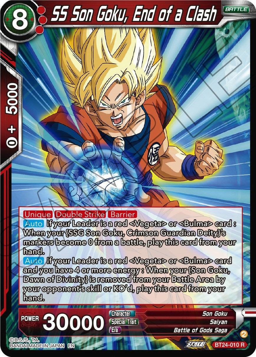 SS Son Goku, End of a Clash (BT24-010) [Beyond Generations] | Black Swamp Games