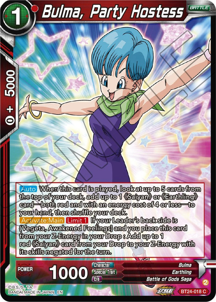 Bulma, Party Hostess (BT24-018) [Beyond Generations] | Black Swamp Games